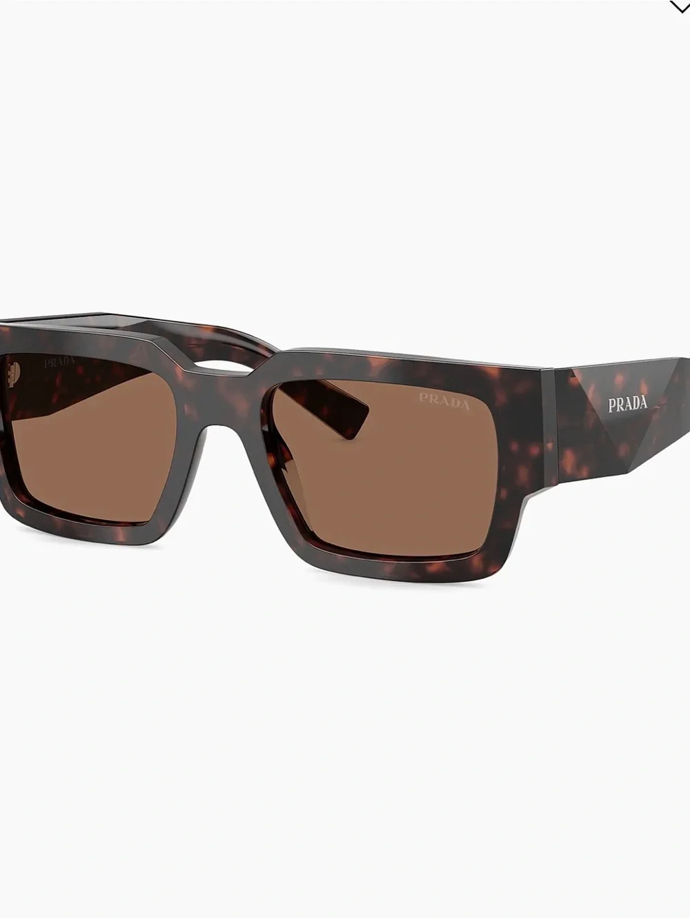 NEW PRADA PR19WS 2AU8C1 Tortoise Dark Brown 52mm Men's Sunglasses AUTHENTIC $469
